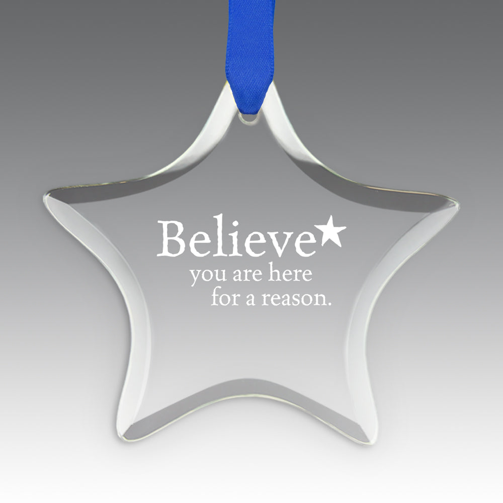 Believe Crystal Suncatcher Ornament