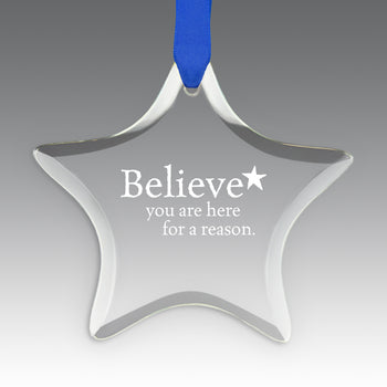 Believe Crystal Suncatcher Ornament