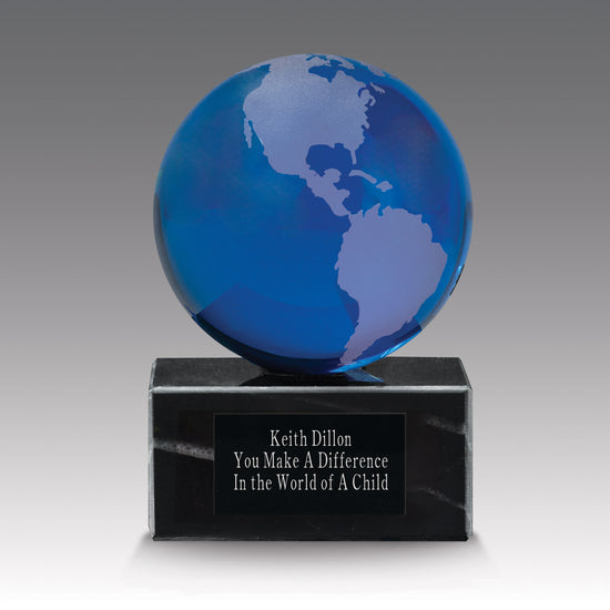 Crystal Globe Base Award