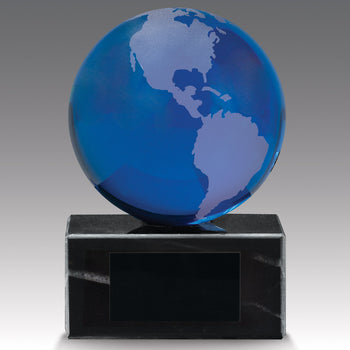 Crystal Globe Base Award