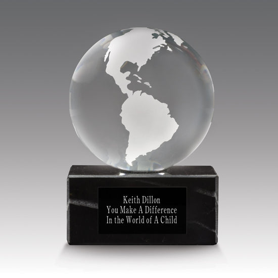 Crystal Globe Base Award