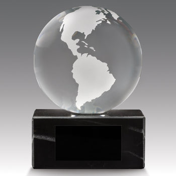 Crystal Globe Base Award