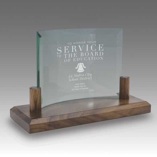 Curved Glass Base Award
