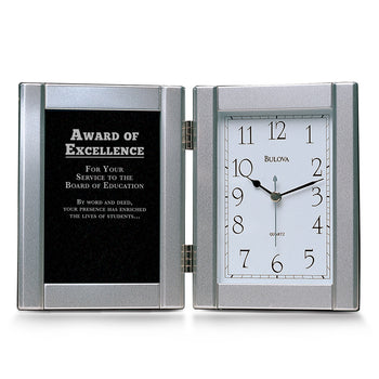 Bulova Framed Clock Award