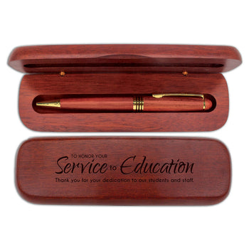 Rosewood Pen Case Set