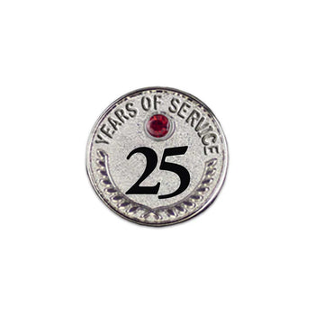 Years of Service Lapel Pins with Gemstone