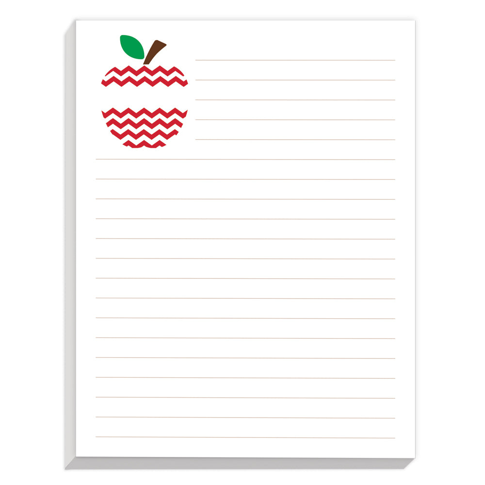 Personalized Notepads - Apple Chevron (2 pads)