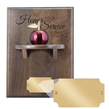 Apple Bell Shelf Plaque