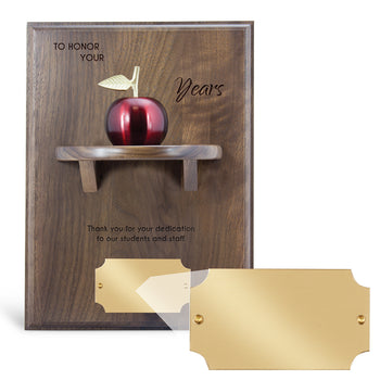 Apple Bell Shelf Plaque