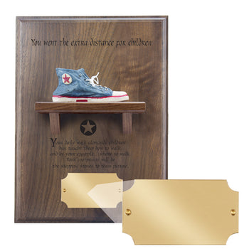 Extra Distance Shoe Shelf Plaque