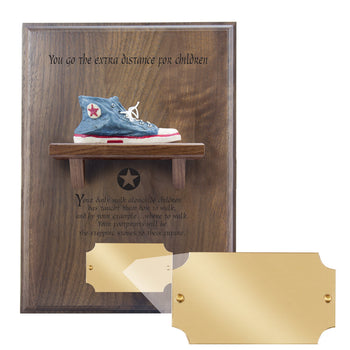 Extra Distance Shoe Shelf Plaque