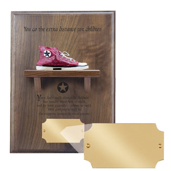 Extra Distance Shoe Shelf Plaque