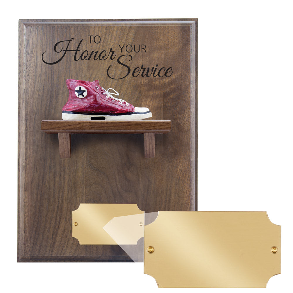 Extra Distance Shoe Shelf Plaque