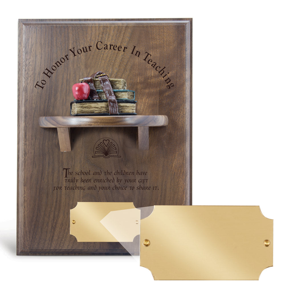 Shelf Plaque with Books