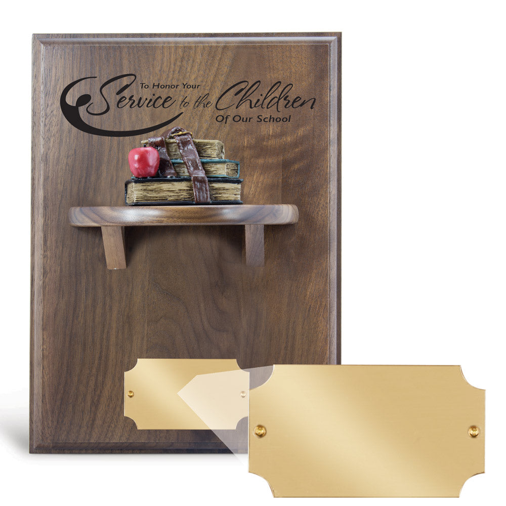 Shelf Plaque with Books