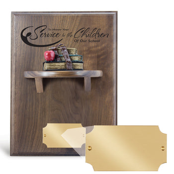 Shelf Plaque with Books