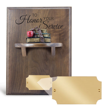 Shelf Plaque with Books