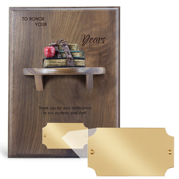 Shelf Plaque with Books
