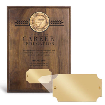 Brass Medallion Plaque