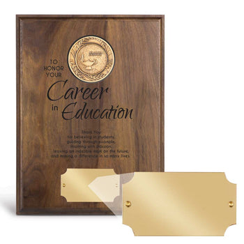 Brass Medallion Plaque