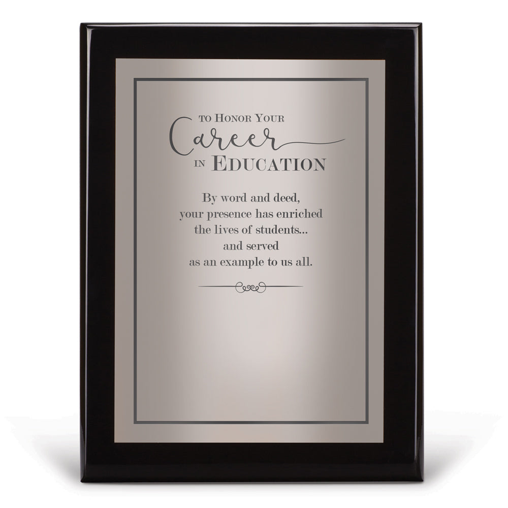 Black Piano-Finish Plaque