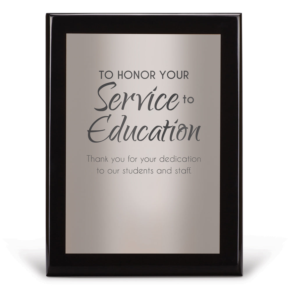 Black Piano-Finish Plaque