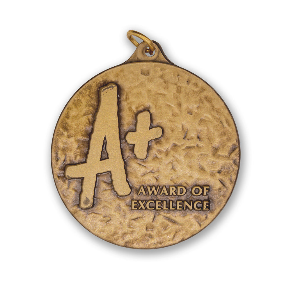High-Quality Brass A+ Award of Excellence Medallion