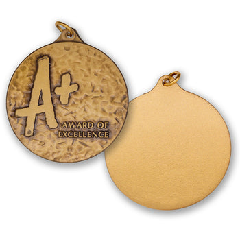 High-Quality Brass A+ Award of Excellence Medallion