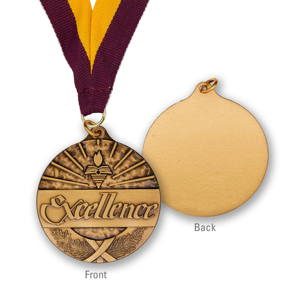 High-quality Brass Excellence Medallion