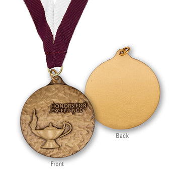 High-Quality Brass Honors For Excellence Lamp Medallion