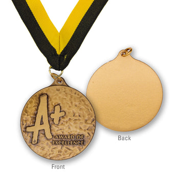 High-Quality Brass A+ Award of Excellence Medallion