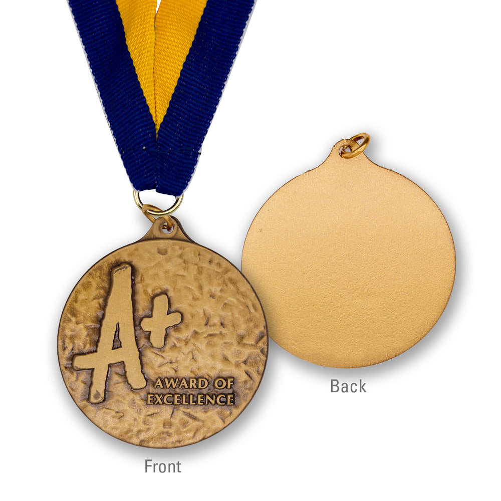 High-Quality Brass A+ Award of Excellence Medallion