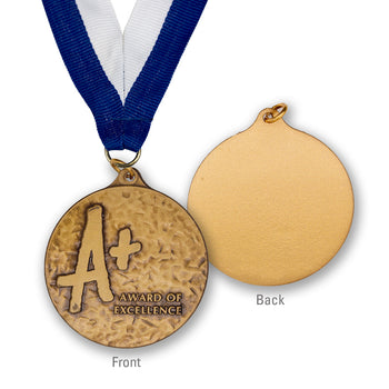 High-Quality Brass A+ Award of Excellence Medallion
