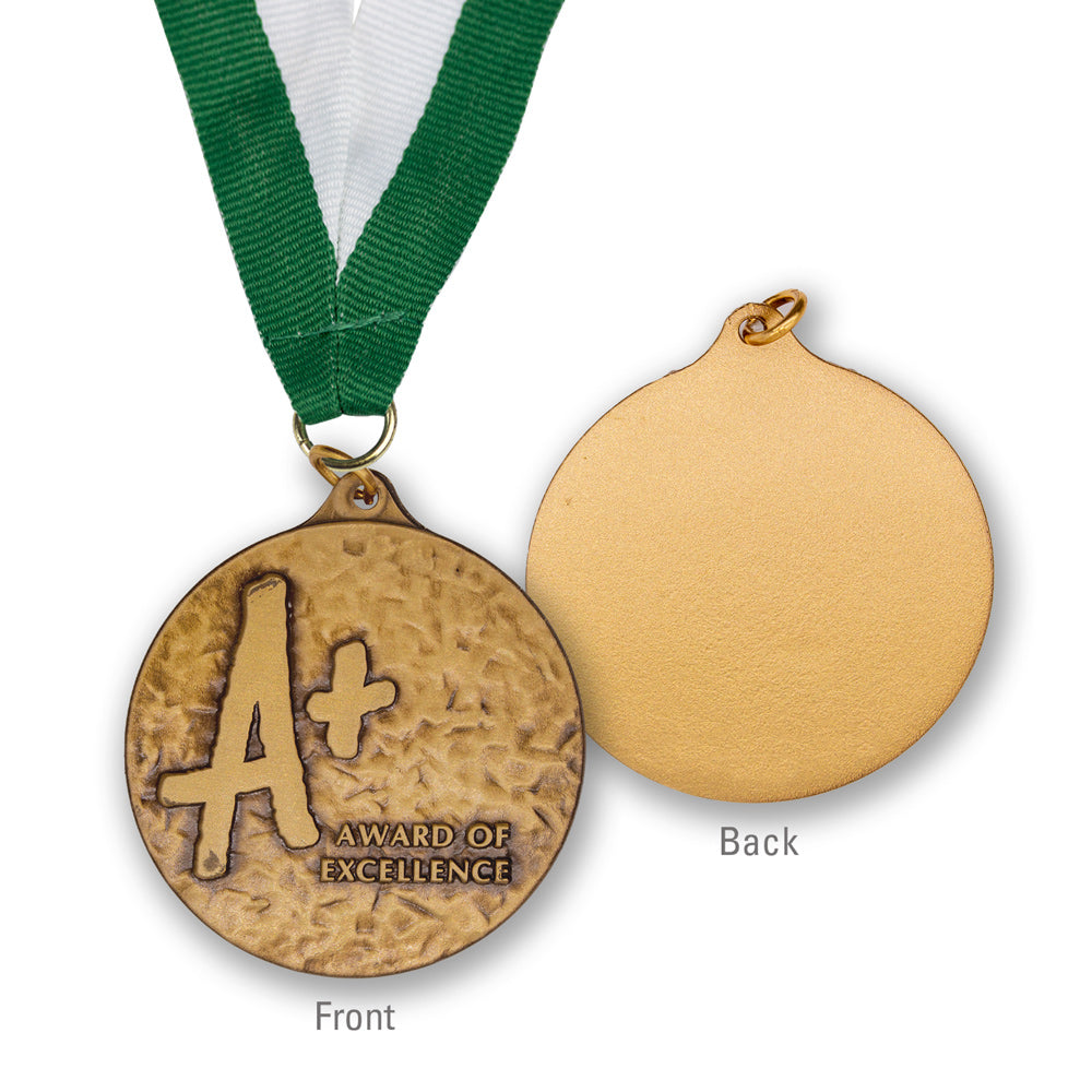 High-Quality Brass A+ Award of Excellence Medallion