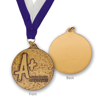 High-Quality Brass A+ Award of Excellence Medallion
