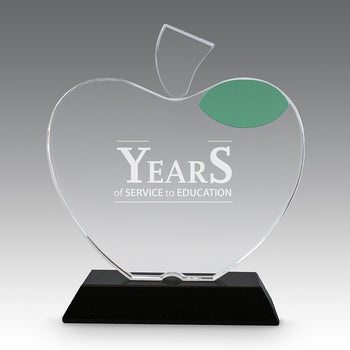 Optic Crystal Apple Base Award