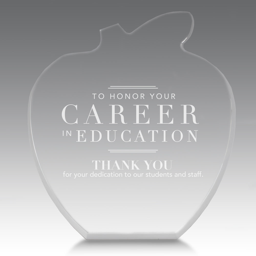 Acrylic Apple Award