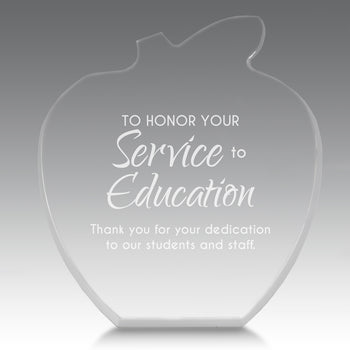 Acrylic Apple Award