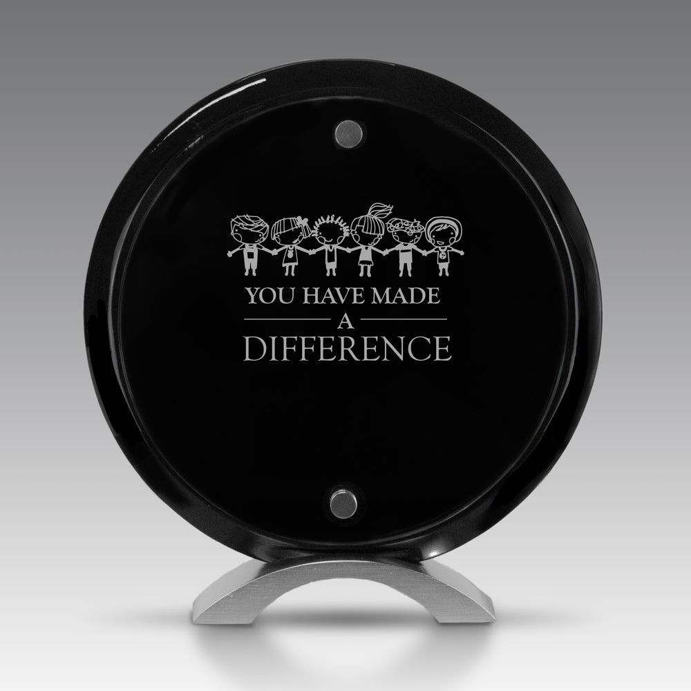 Floating Glass Circle of Excellence