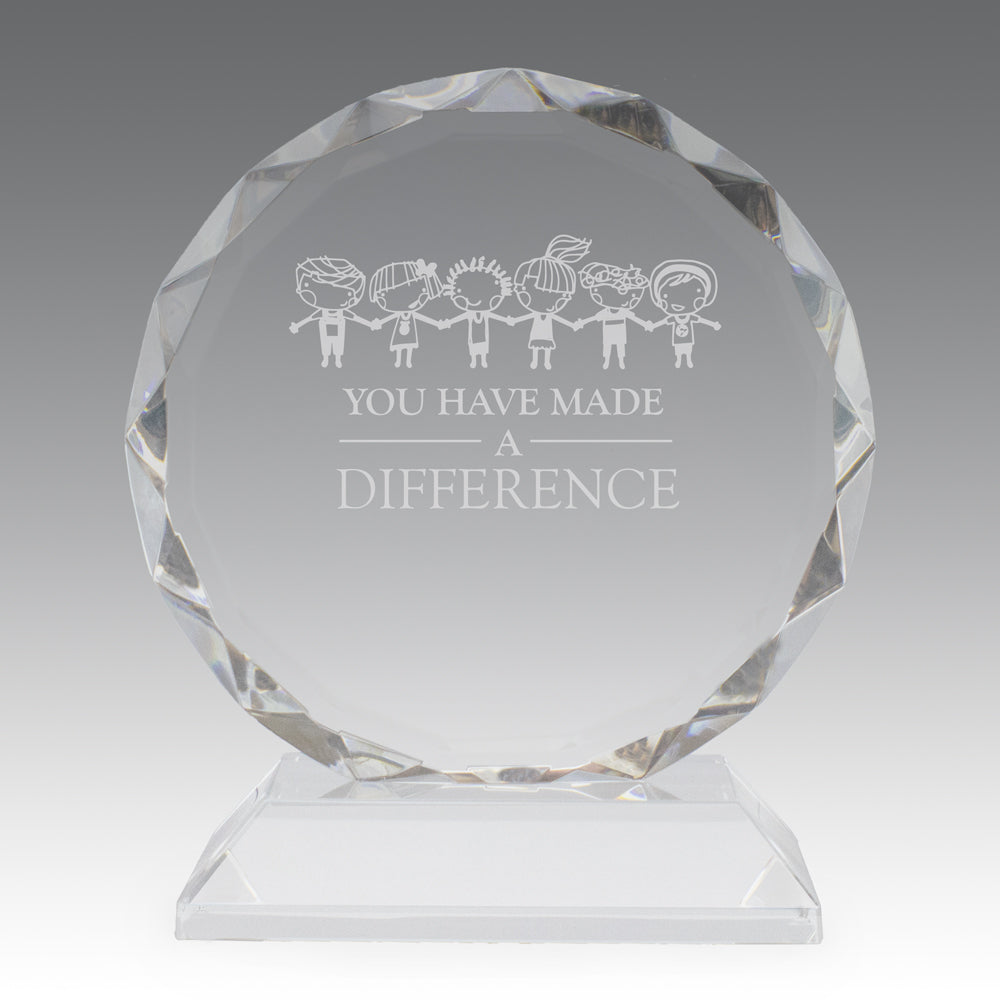 Faceted Optic Crystal Base Award