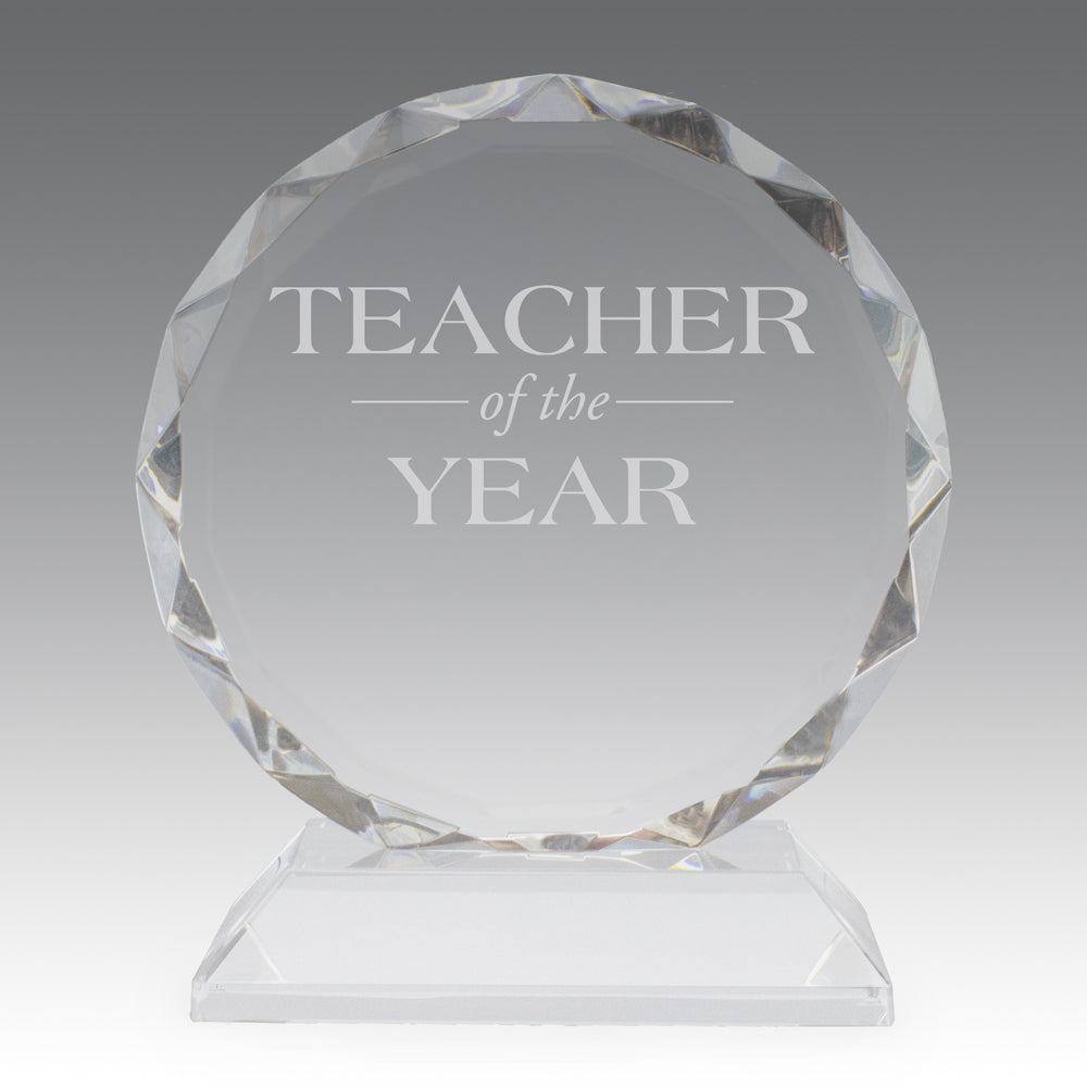 Faceted Optic Crystal Base Award