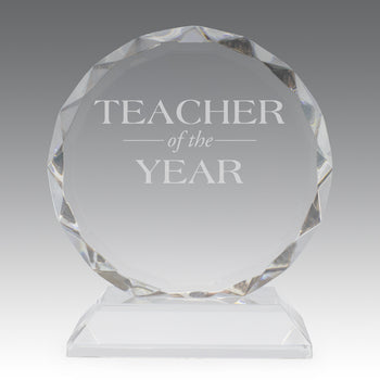 Faceted Optic Crystal Base Award