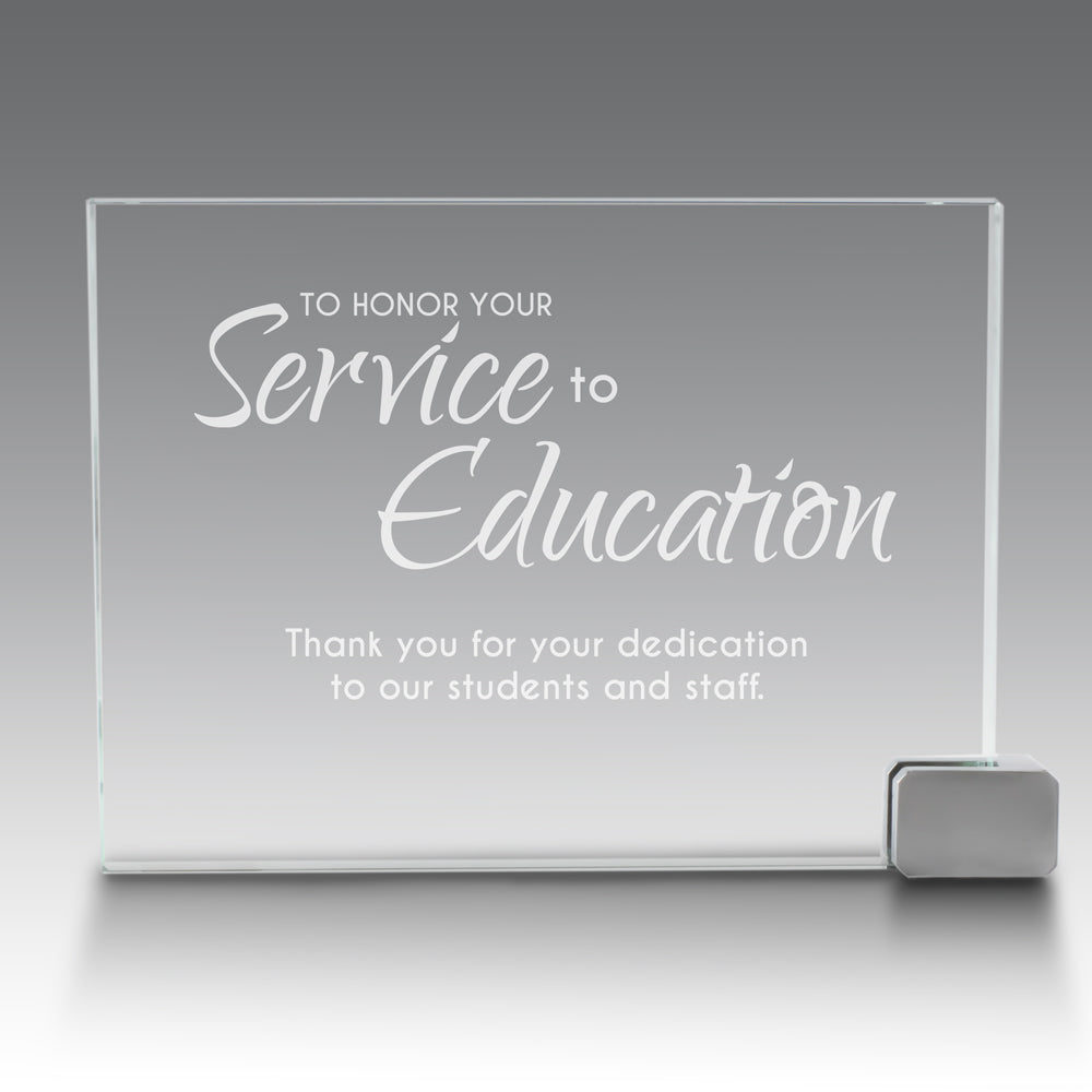 Achievement Award w/ Metal Rectangle Holder