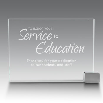 Achievement Award w/ Metal Rectangle Holder