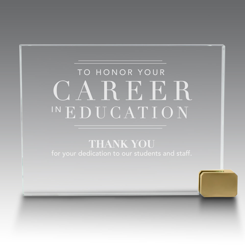 Achievement Award w/ Metal Rectangle Holder