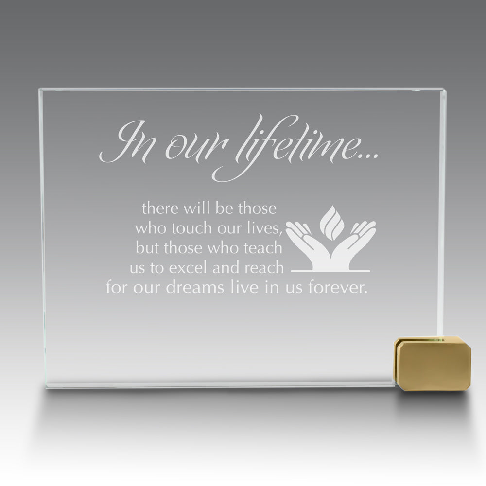 Achievement Award w/ Metal Rectangle Holder