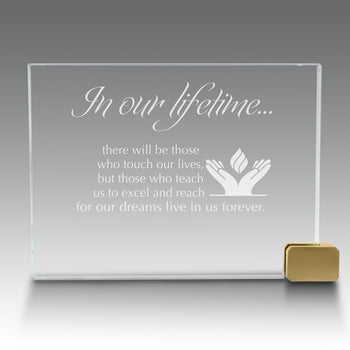 Achievement Award w/ Metal Rectangle Holder