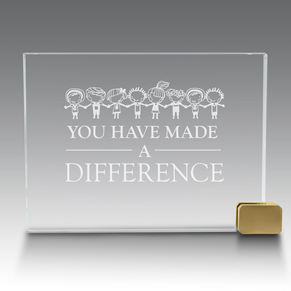 Achievement Award w/ Metal Rectangle Holder