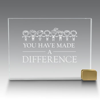 Achievement Award w/ Metal Rectangle Holder