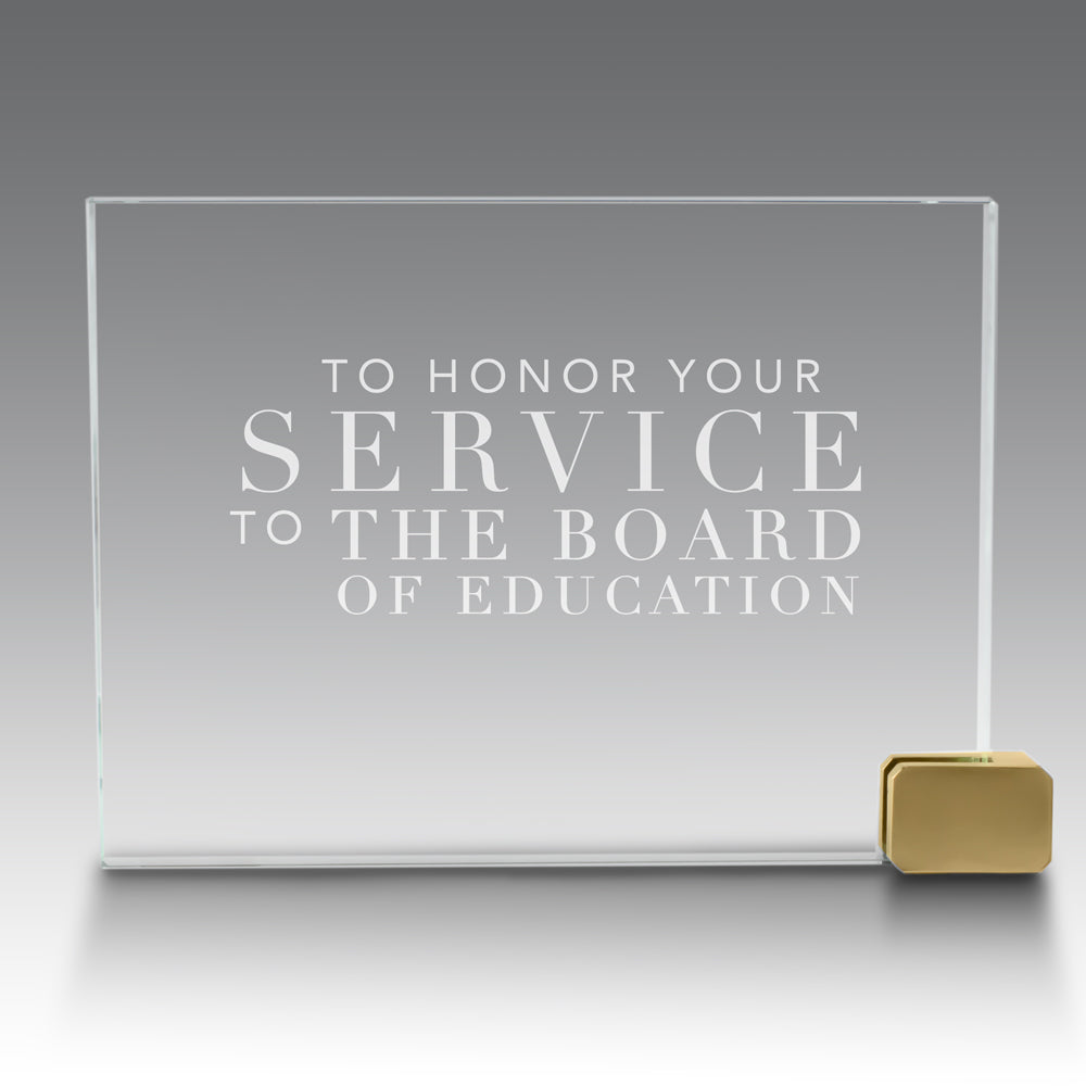 Achievement Award w/ Metal Rectangle Holder
